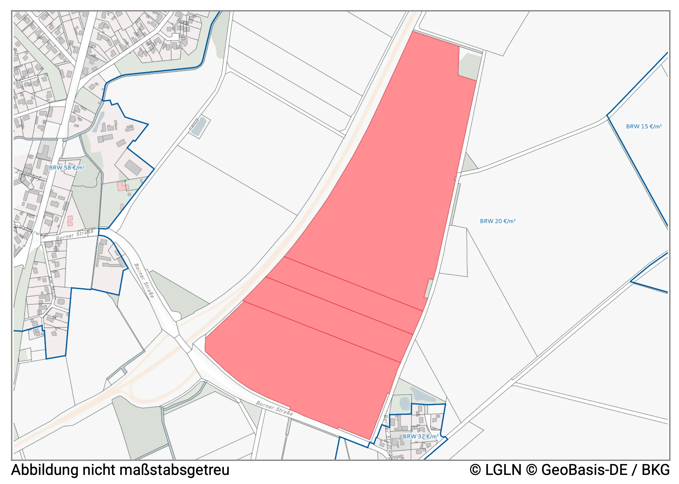 Gewerbegebiet Fläche Borne